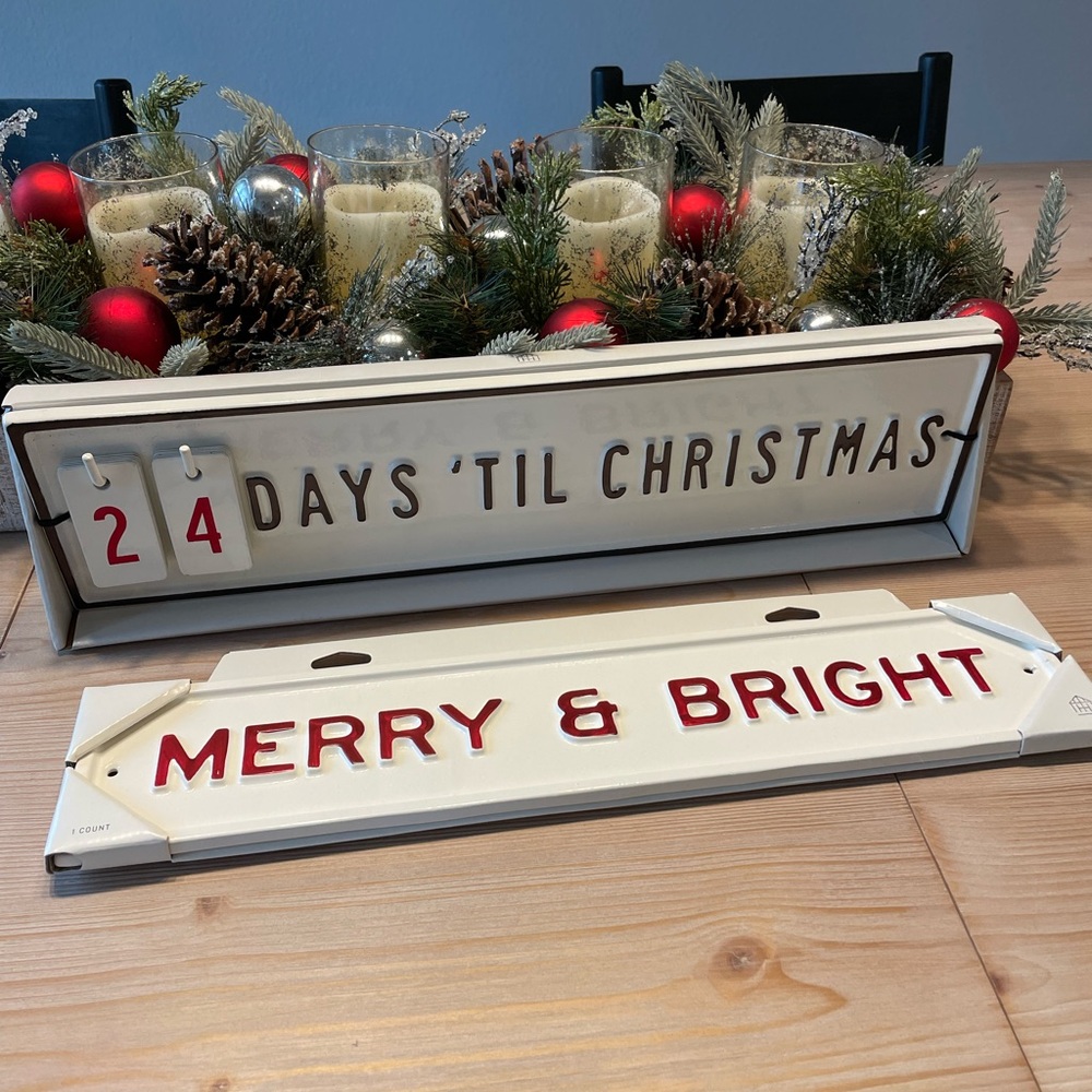 Christmas Countdown Sign